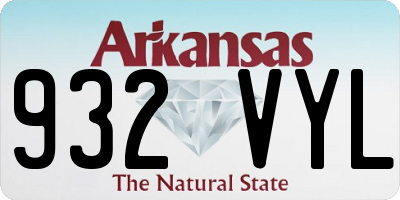 AR license plate 932VYL