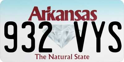 AR license plate 932VYS