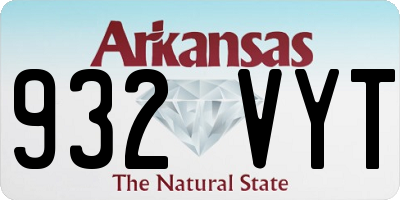 AR license plate 932VYT