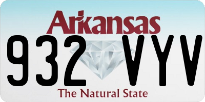 AR license plate 932VYV