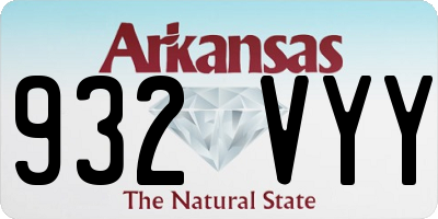 AR license plate 932VYY
