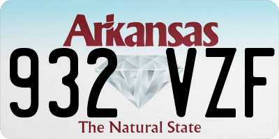 AR license plate 932VZF