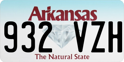 AR license plate 932VZH