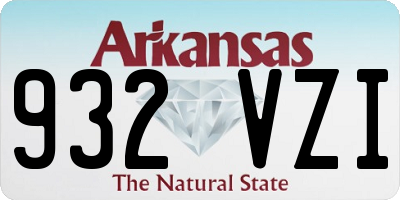 AR license plate 932VZI