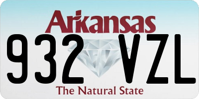 AR license plate 932VZL