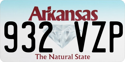 AR license plate 932VZP