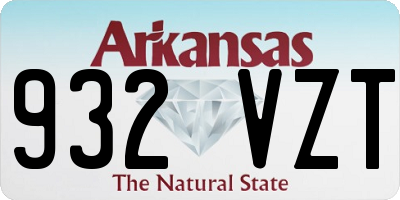 AR license plate 932VZT