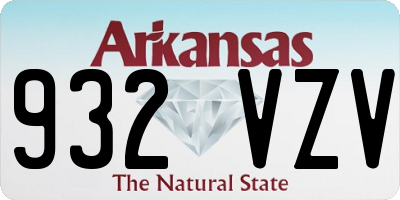 AR license plate 932VZV