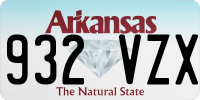 AR license plate 932VZX