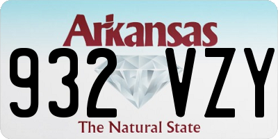 AR license plate 932VZY