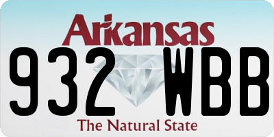 AR license plate 932WBB
