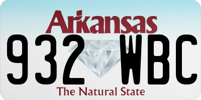 AR license plate 932WBC