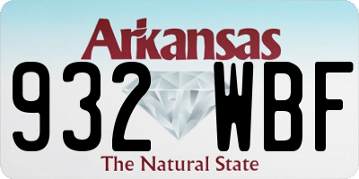 AR license plate 932WBF