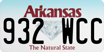 AR license plate 932WCC