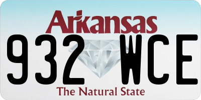 AR license plate 932WCE