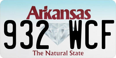AR license plate 932WCF