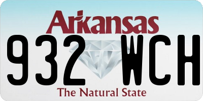 AR license plate 932WCH