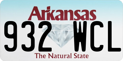 AR license plate 932WCL
