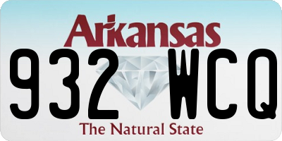 AR license plate 932WCQ