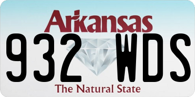 AR license plate 932WDS