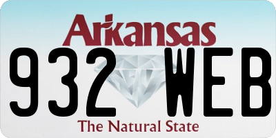 AR license plate 932WEB