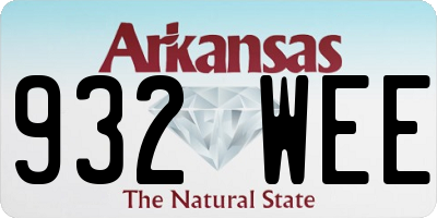 AR license plate 932WEE