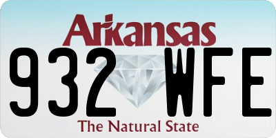 AR license plate 932WFE