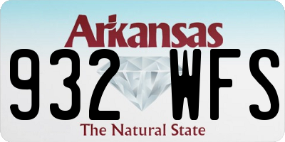 AR license plate 932WFS