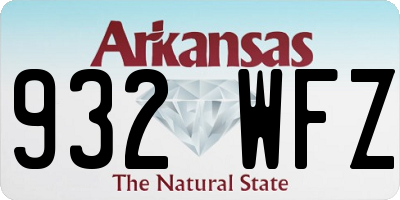 AR license plate 932WFZ