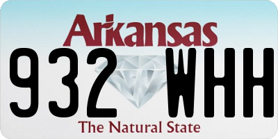 AR license plate 932WHH