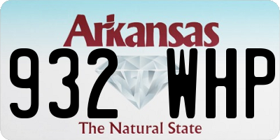 AR license plate 932WHP