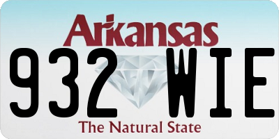 AR license plate 932WIE