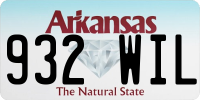 AR license plate 932WIL