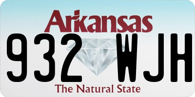 AR license plate 932WJH