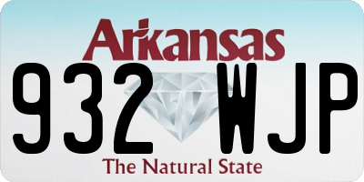 AR license plate 932WJP