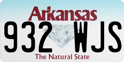 AR license plate 932WJS