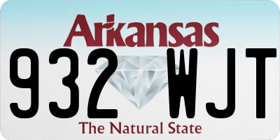 AR license plate 932WJT