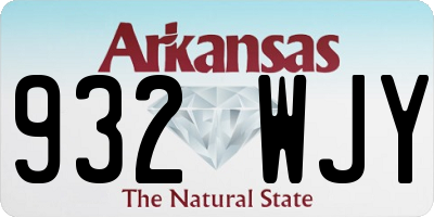 AR license plate 932WJY
