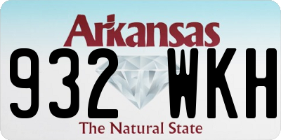 AR license plate 932WKH