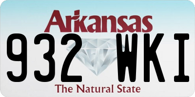 AR license plate 932WKI