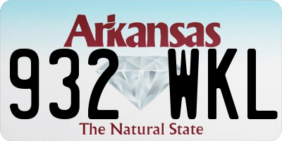 AR license plate 932WKL