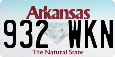 AR license plate 932WKN