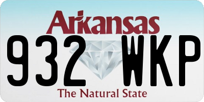AR license plate 932WKP