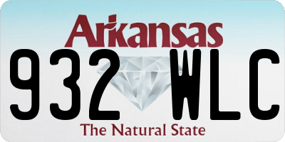 AR license plate 932WLC