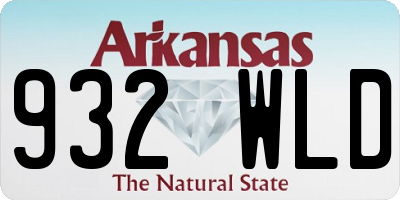 AR license plate 932WLD