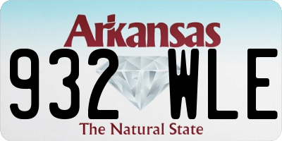 AR license plate 932WLE