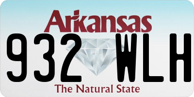 AR license plate 932WLH