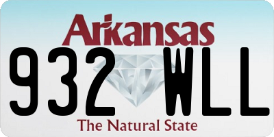 AR license plate 932WLL
