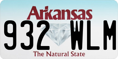 AR license plate 932WLM