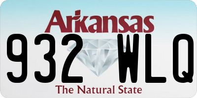 AR license plate 932WLQ